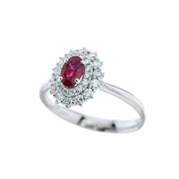 Ring Bertani & Co. Woman in White Gold Rubino 0.72 Ct GAN3RRUT - GAN3RRUT